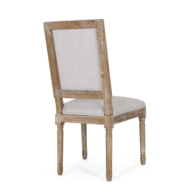 Chaise de salle à manger Regina Wood Tapissée par