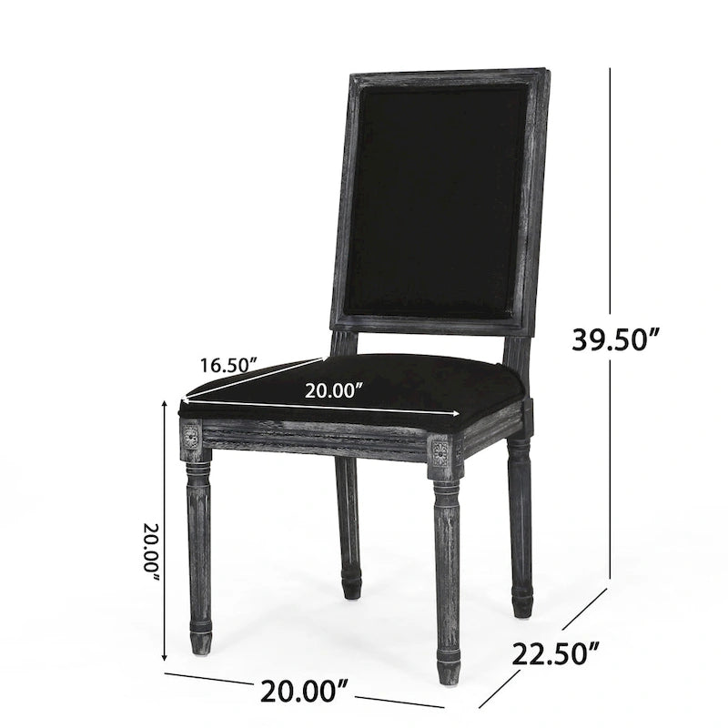 Chaise de salle à manger Regina Wood Tapissée par