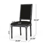 Chaise de salle à manger Regina Wood Tapissée par