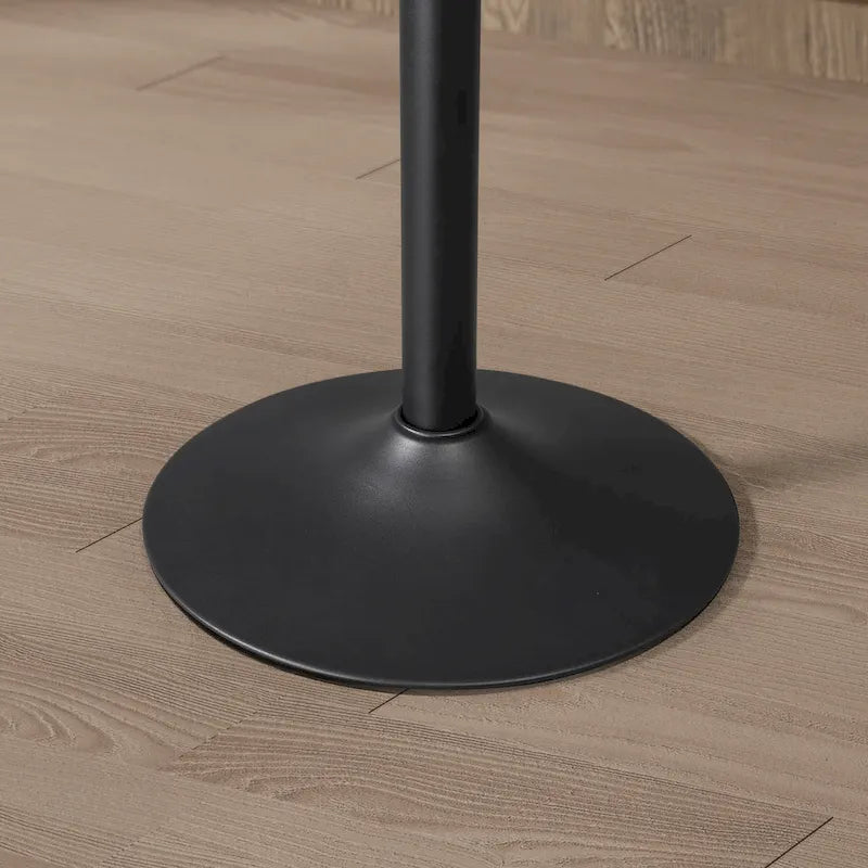  Swivel and Adjustable PU Leather Barstool (Set of 2)