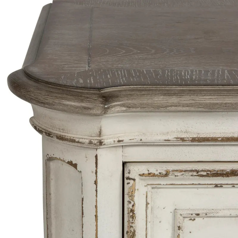Commode et miroir de chambre Magnolia Manor en chêne - 2 options de finition