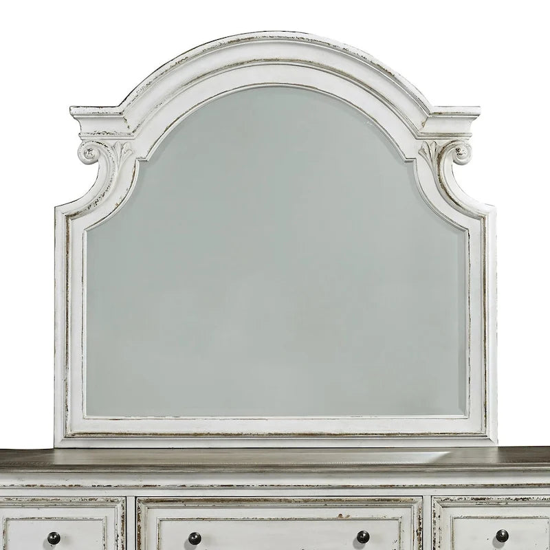 Commode et miroir de chambre Magnolia Manor en chêne - 2 options de finition