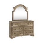 Commode et miroir de chambre Magnolia Manor en chêne - 2 options de finition