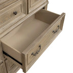 Commode et miroir de chambre Magnolia Manor en chêne - 2 options de finition