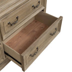 Commode et miroir de chambre Magnolia Manor en chêne - 2 options de finition