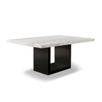 Table à manger en marbre blanc de 70 pouces