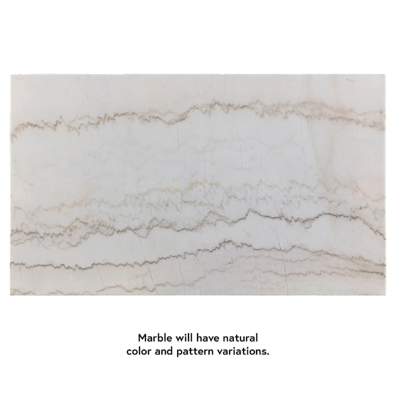 Table à manger en marbre blanc de 70 pouces