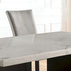 Table à manger en marbre blanc de 70 pouces