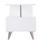 Meuble TV bas blanc pour téléviseurs jusqu'à 41 pouces