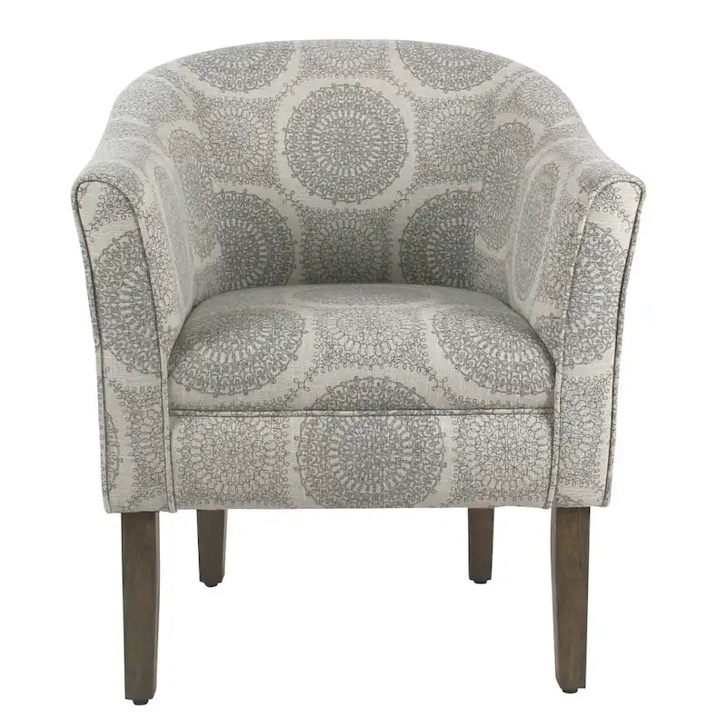  Blakeney Grey Medallion Tub Shaped Accent Chair