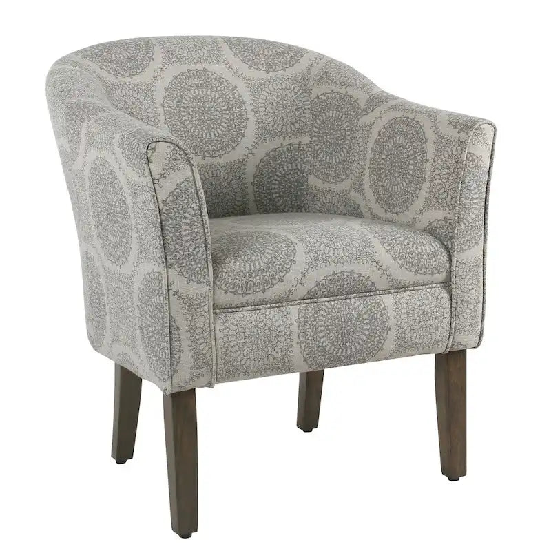 Fauteuil d'appoint médaillon gris Blakeney