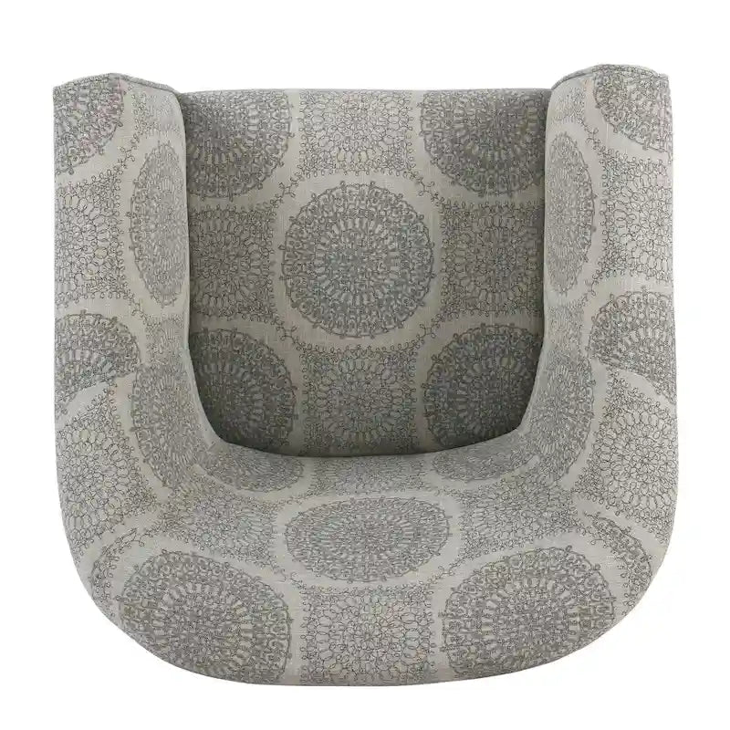 Fauteuil d'appoint médaillon gris Blakeney
