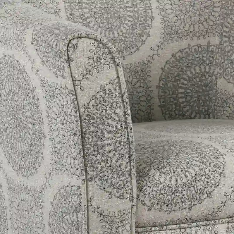 Fauteuil d'appoint médaillon gris Blakeney