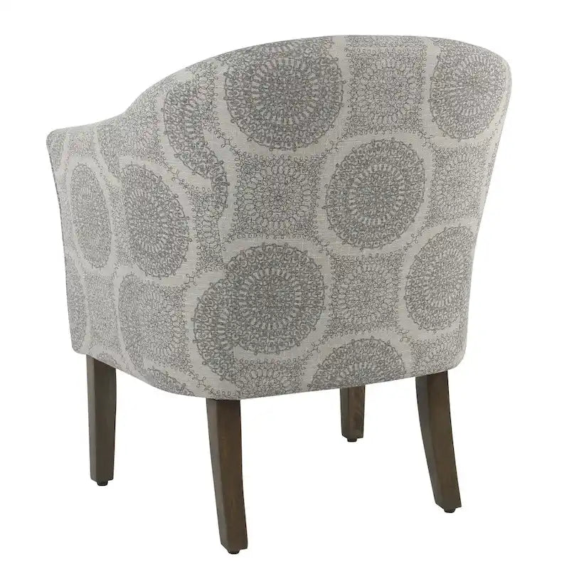 Fauteuil d'appoint médaillon gris Blakeney