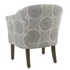 Fauteuil d'appoint médaillon gris Blakeney