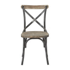 Chaise de salle à manger Somerset X en métal vieilli
