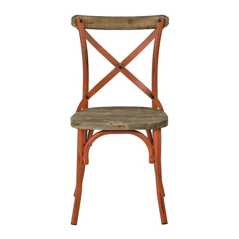 Chaise de salle à manger Somerset X en métal vieilli