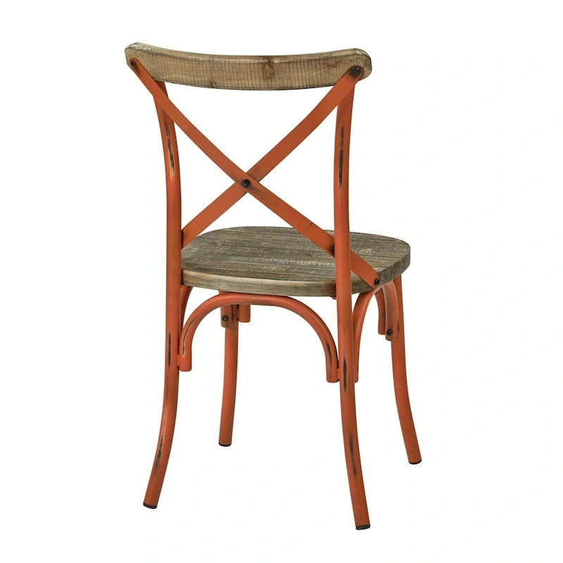 Chaise de salle à manger Somerset X en métal vieilli