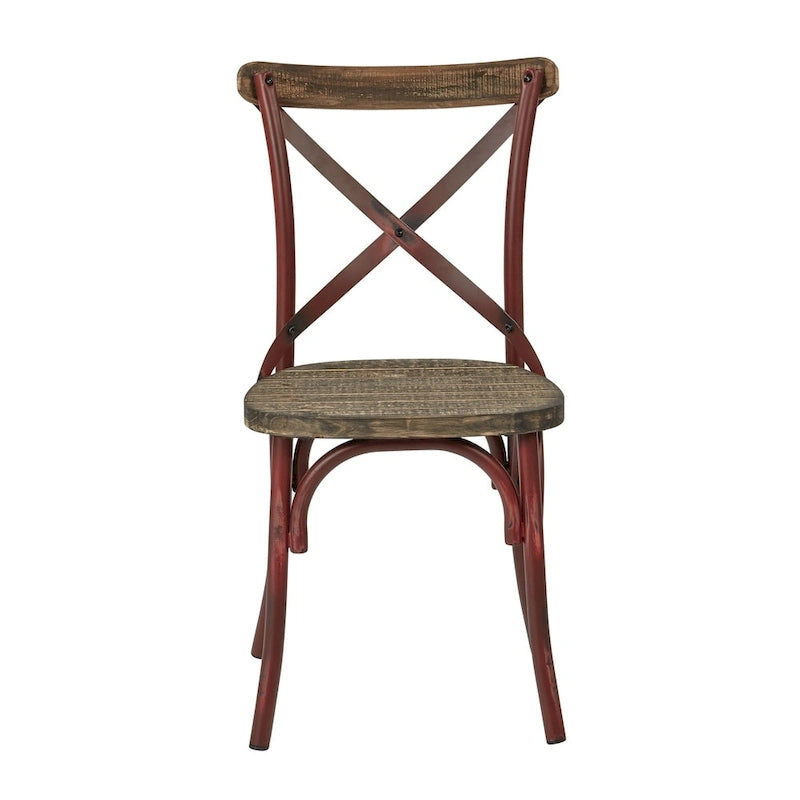 Chaise de salle à manger Somerset X en métal vieilli