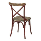 Chaise de salle à manger Somerset X en métal vieilli