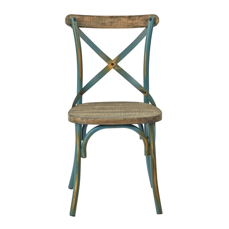 Chaise de salle à manger Somerset X en métal vieilli