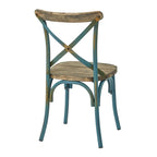 Chaise de salle à manger Somerset X en métal vieilli