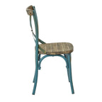 Chaise de salle à manger Somerset X en métal vieilli