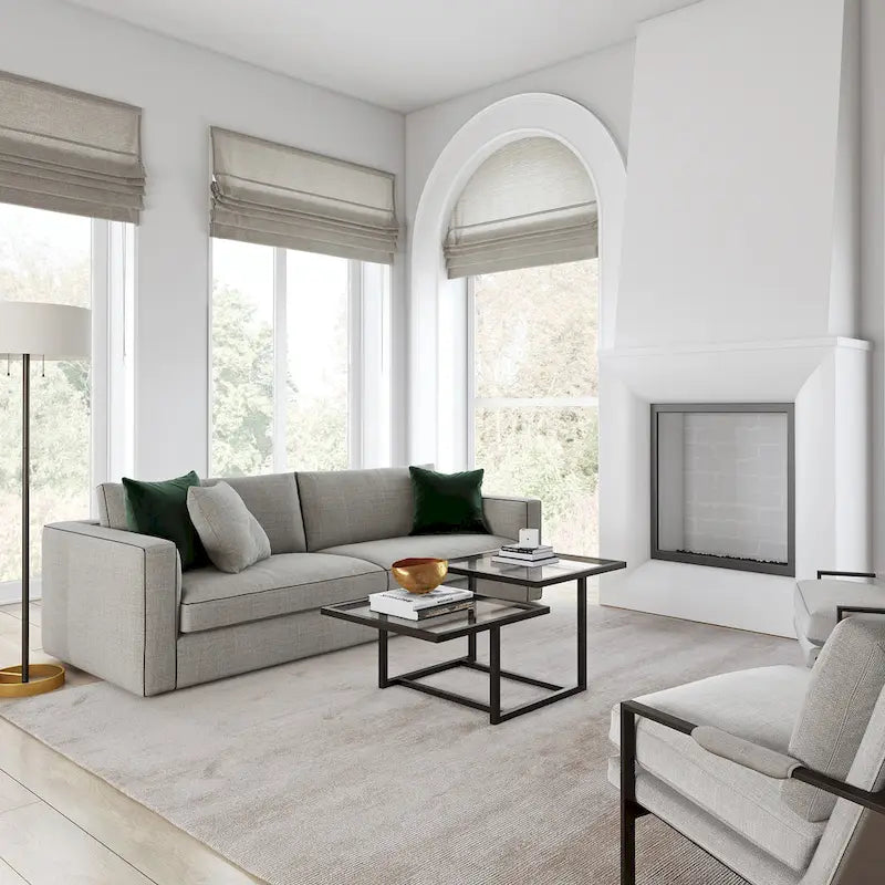 Table Basse à Deux Niveaux en Bronze Noirci Silver Orchid Solm