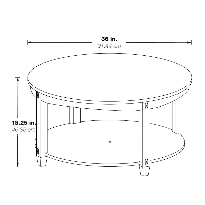 Table basse étagère ouverte