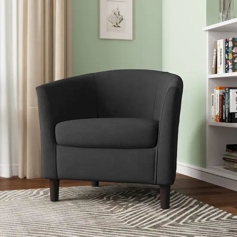 Fauteuil d'appoint contemporain, fauteuil club tapissé