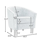 Fauteuil d'appoint contemporain, fauteuil club tapissé