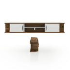 Console TV flottante à 4 étagères de 180 cm de style milieu de siècle