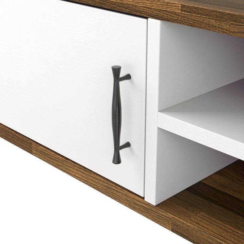 Console TV flottante à 4 étagères de 180 cm de style milieu de siècle