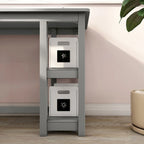 Bureau d'angle avec étagères