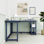 Bureau d'angle avec étagères