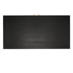 Bureau noir avec base en métal doré