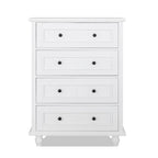 Commode large à 4 tiroirs Meuble de rangement grande largeur pour chambre et salon