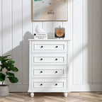 Commode large à 4 tiroirs Meuble de rangement grande largeur pour chambre et salon
