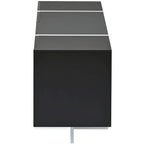 Meuble TV rectangulaire moderne pour téléviseurs jusqu'à 80 pouces avec surface UV brillante