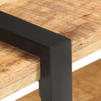 Meuble TV 35,4x15,7x15,7 Bois de manguier brut