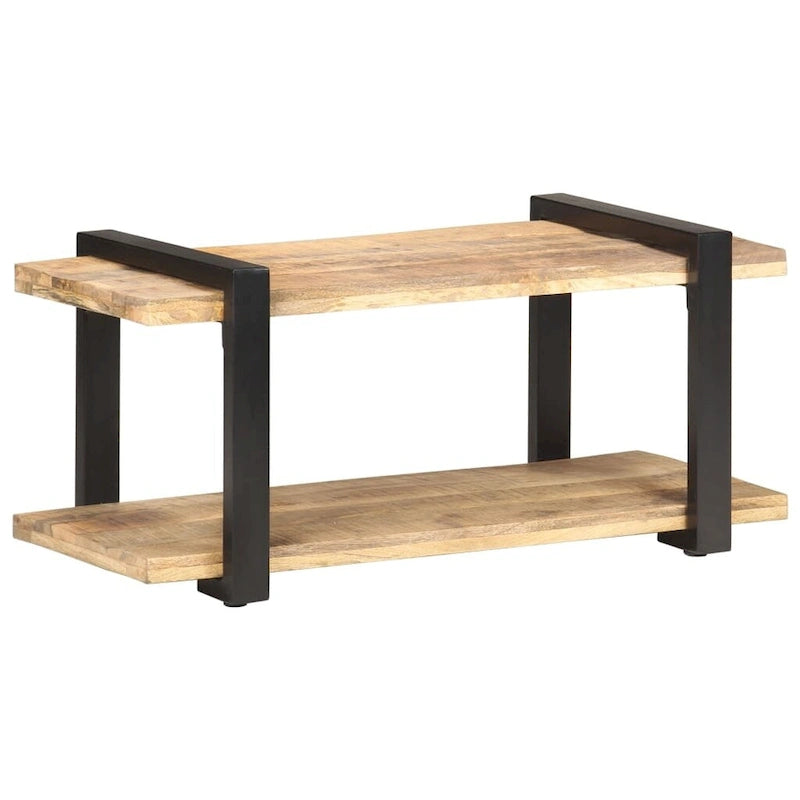 Meuble TV 35,4x15,7x15,7 Bois de manguier brut