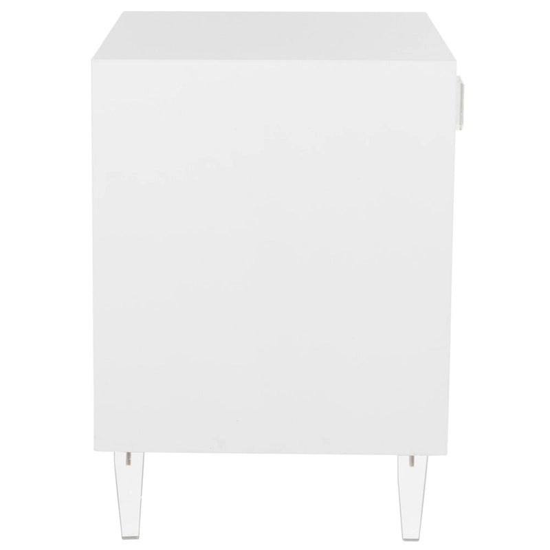 Table d'appoint - Blanche - 24 L x 18 P x 25 H - 24Lx18Px25H