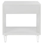 Table d'appoint - Blanche - 24 L x 18 P x 25 H - 24Lx18Px25H