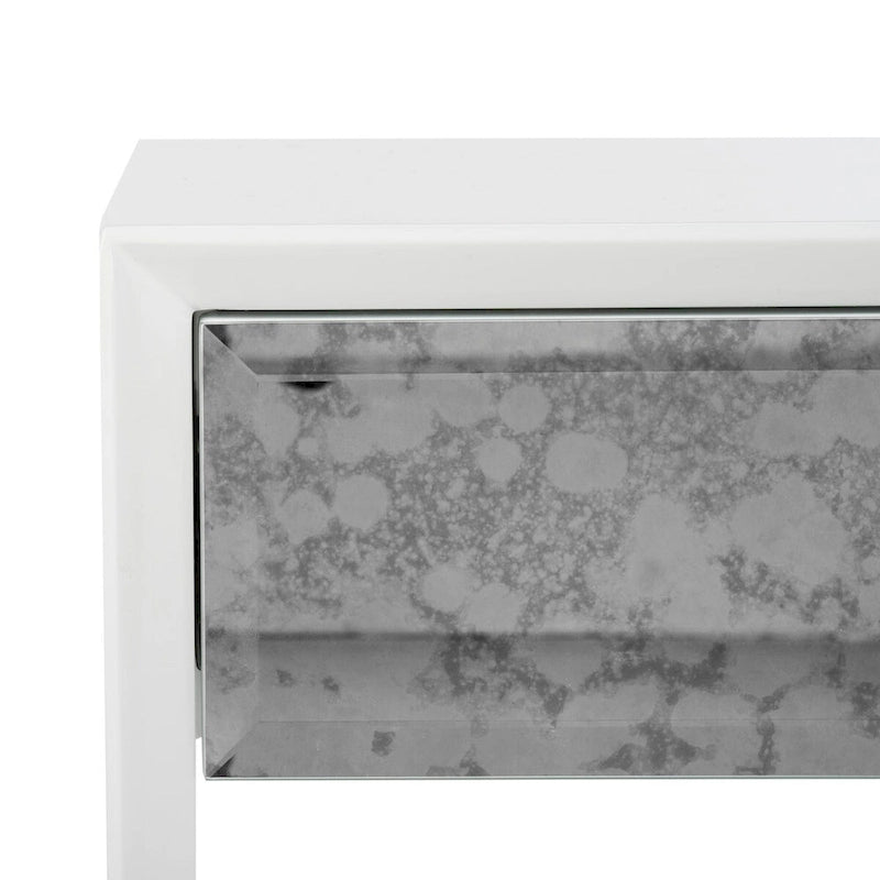 Table d'appoint - Blanche - 24 L x 18 P x 25 H - 24Lx18Px25H