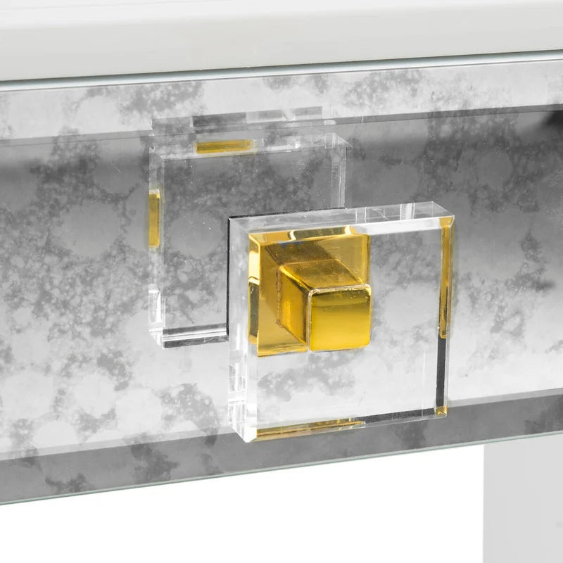Table d'appoint - Blanche - 24 L x 18 P x 25 H - 24Lx18Px25H
