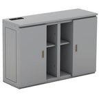 Lit escamotable Queen Size avec étagères, placards et ports USB