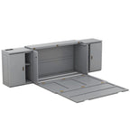 Lit escamotable Queen Size avec étagères, placards et ports USB