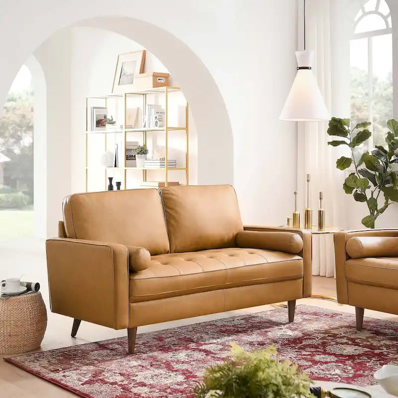 Causeuse en cuir Valour