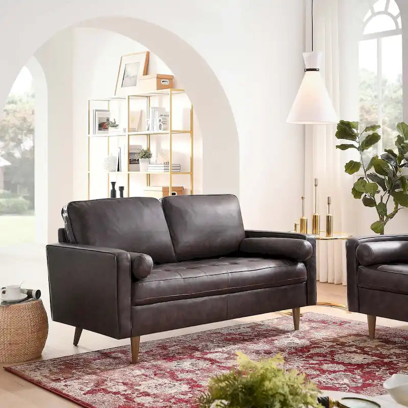 Causeuse en cuir Valour