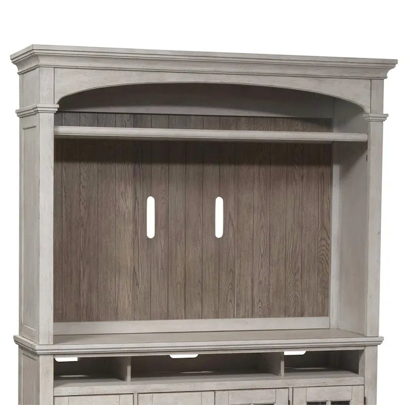 Meuble TV blanc antique en bois de tabac